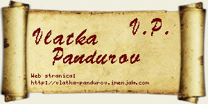 Vlatka Pandurov vizit kartica